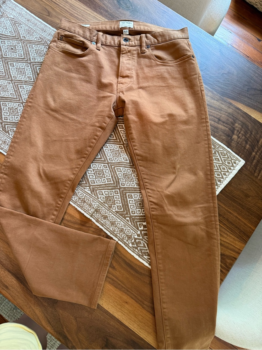 Todd Snyder Slim Jeans in Warm Brown
